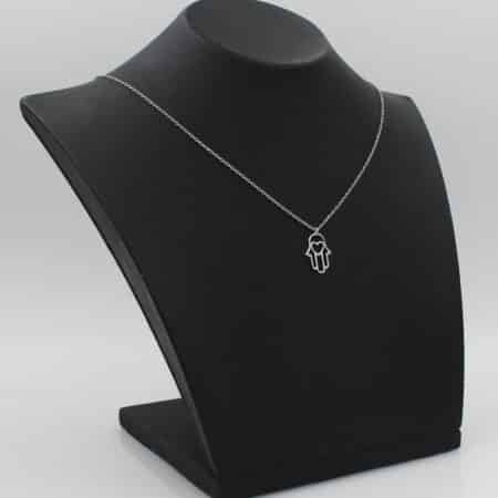 Srebrna ogrlica "HAMSA" 1009