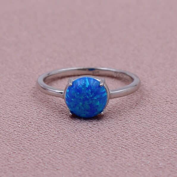 PRSTEN RODIJUM OPAL