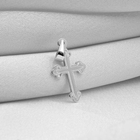 Srebrni Privezak Krstić sa Ornamentima 630