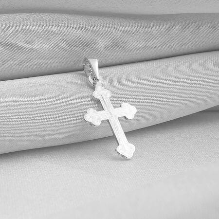 Srebrni Krstić „Svetlost“ – Trolisni sa gravurom 637