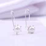 Srebrne minđuše "Biserne kapljice" 609