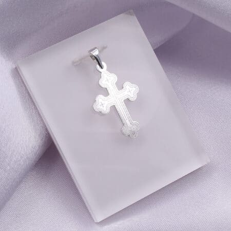 Srebrni pravoslavni krstić 620